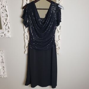 NWOT Enfocus Party Cocktail BLack Dress 6P